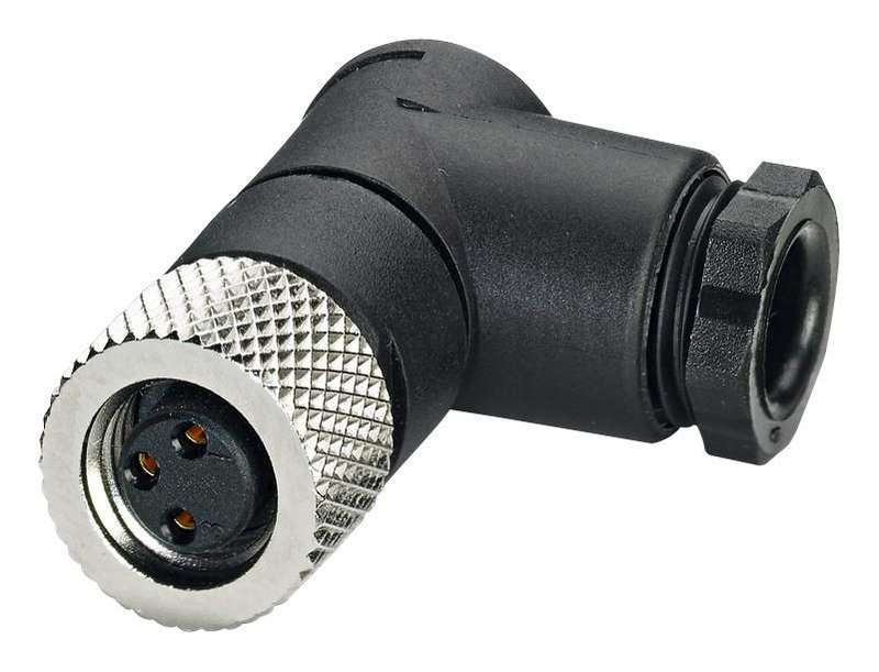 Phoenix Contact (1529399) Sensor Connector, IP67, Right Angle, M8, Female