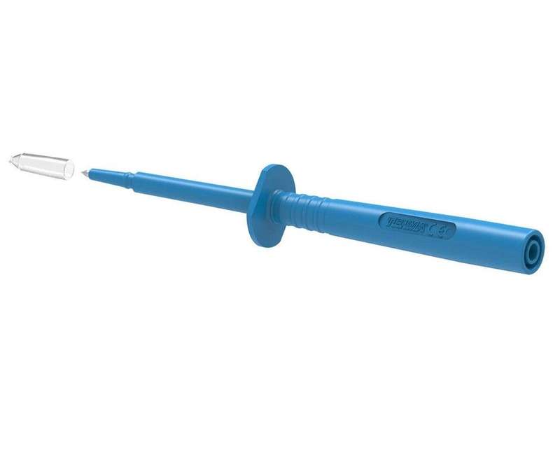 Tenma 72-14258 Test Probe Connector, 16A, 1KV, Blue, Needle