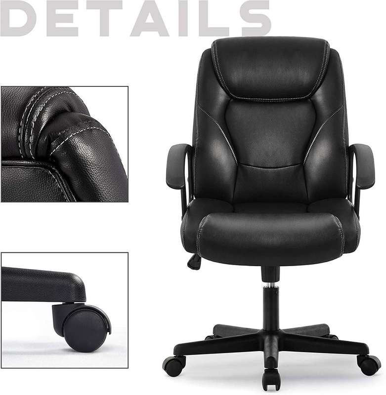 Home Office Chair Ergonomic Desk Chair Swivel - Black Colour
