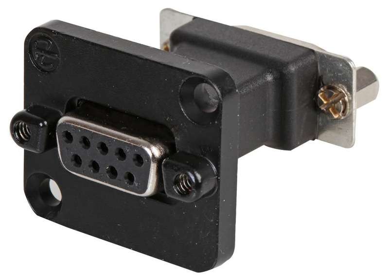 Neutrik (NADB9FF-B) D Sub Connector Adapter, Feedthrough