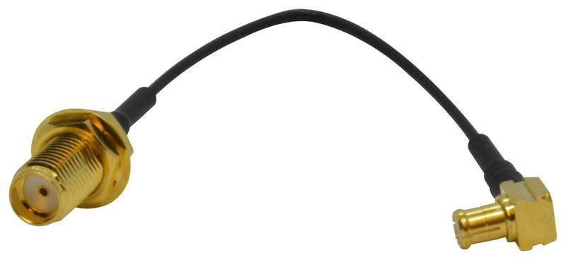 Multicomp Pro (MC001895) RF/Coaxial Cable Assembly, 90° U.FL Plug to SMA
