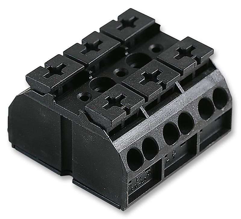 Wago (862-503) Panel Mount Barrier Terminal Block, 2 Row, 3 Ways