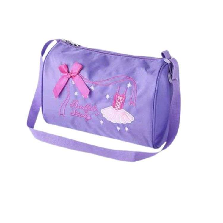 Girl Kids Dance Ballet Swim Bag Backpack Embroidered Tote - Pink
