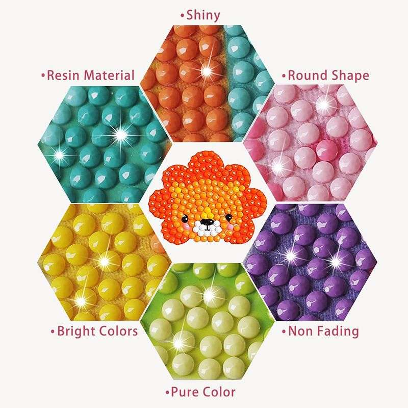 Jacaranda 5D DIY Diamond Painting Sticker Kit With Colouring Goodie Bag - Boys