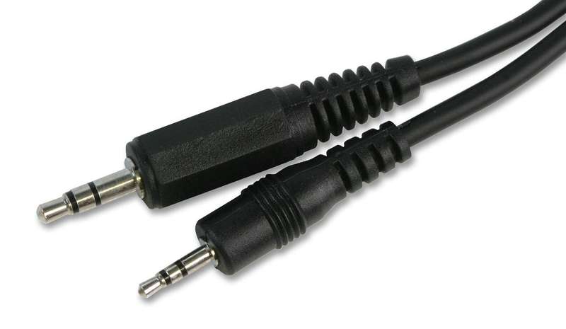 Pro Signal(PSG03107) 3.5mm Stereo Jack Plug, 2.5mm, 1m, Black