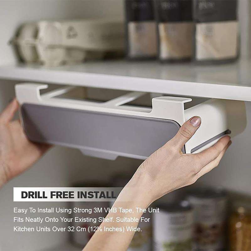Under Shelf Spice Rack with 6 Jars
