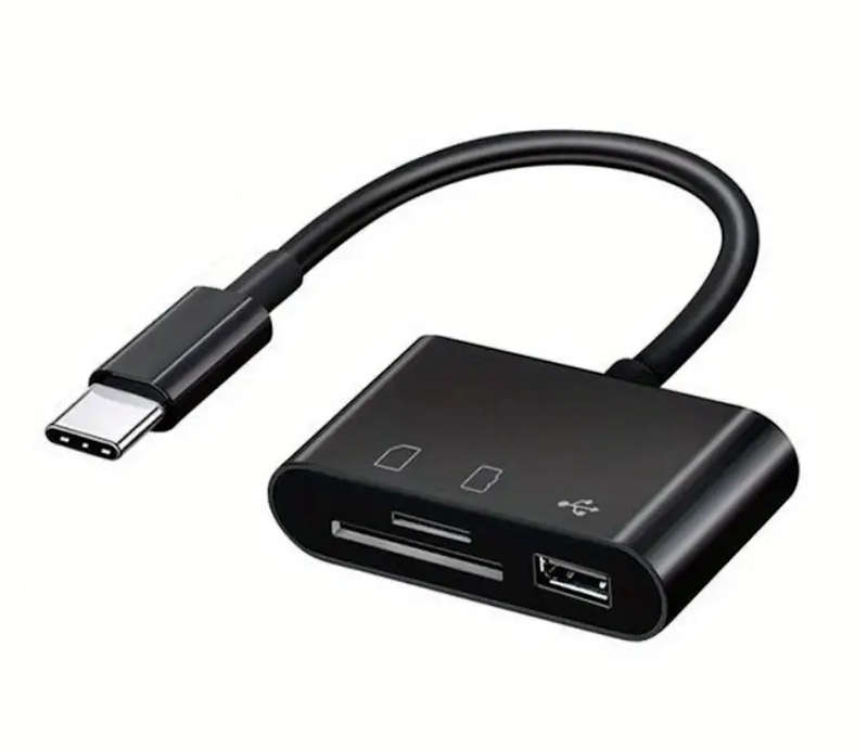 Type-C 3 IN 1 Micro SD TF Card Reader Multifunction USB Adapter
