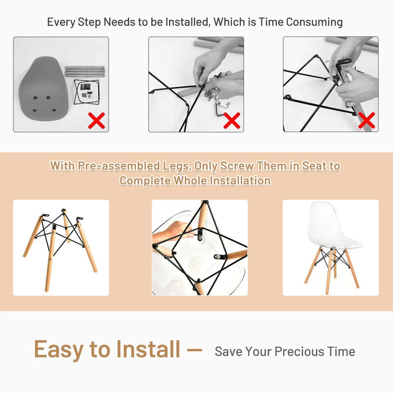 Transparent Dinning chairs