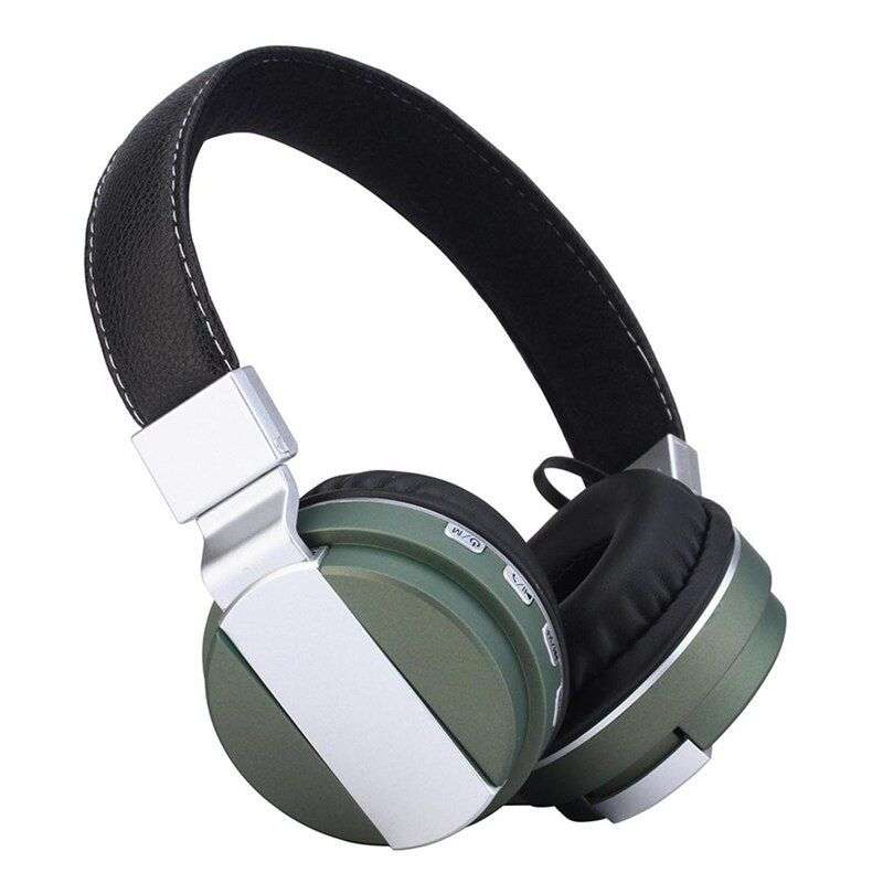 Gjby BT-008 Premium Wireless Bluetooth 4.0 Headphone - Green and Black - Damaged Retail Box