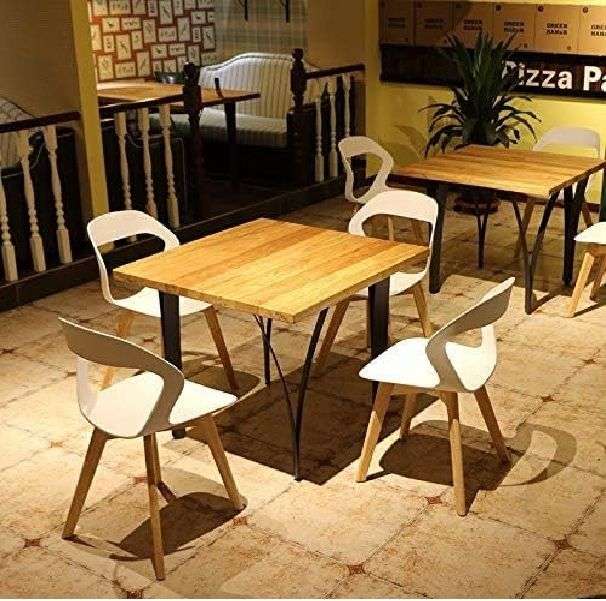 Plastic Kitchen Chair 6 Pack - White