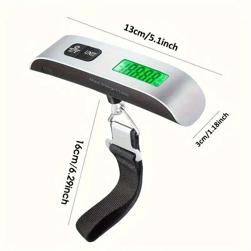 50Kg Portable Scale Digital LCD Display Electronic Luggage Hanging Weighing Scale (Mo