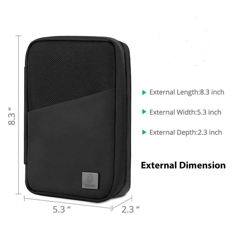 Durable Travel Cable Organizer Bag,Waterproof Electronics Accessories Pouch