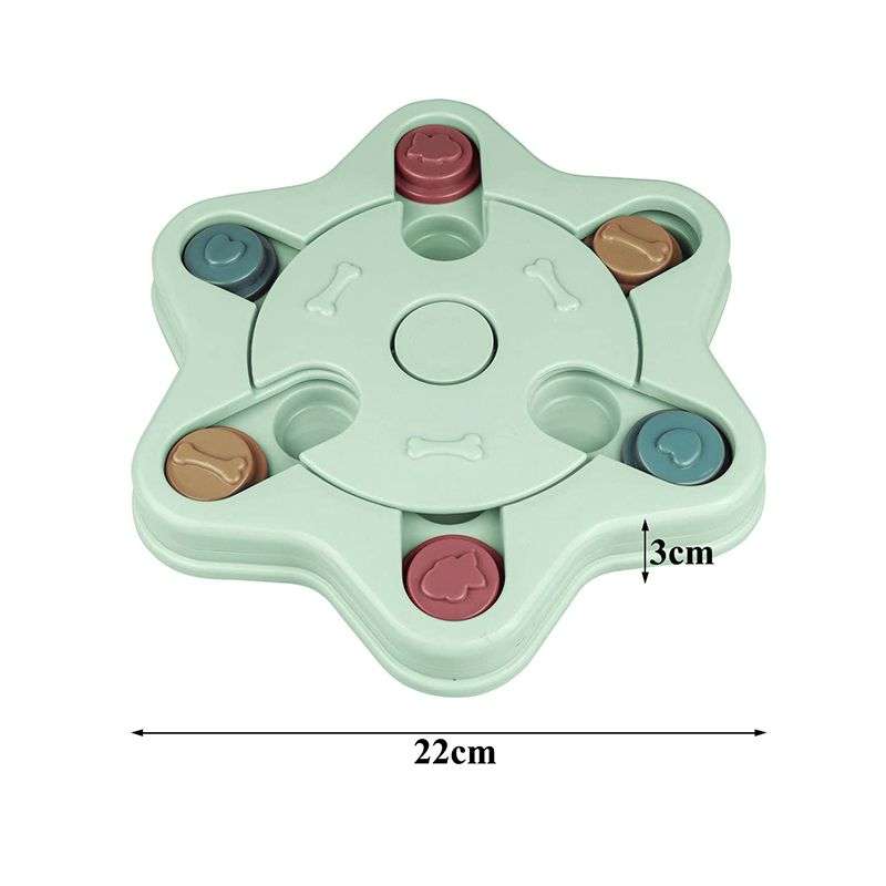 Dogs Training Funny Feeding Hexagonal Puzzle Game Toy - Pink