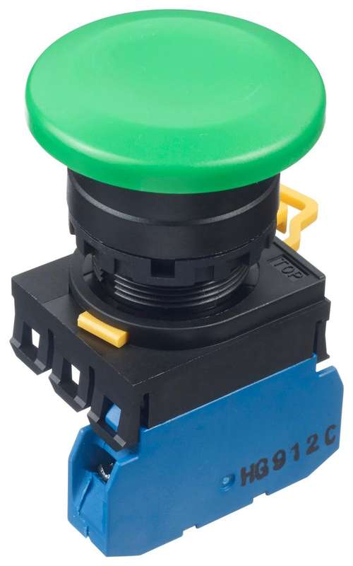 Idec (YW1B-M4E10G) Industrial Pushbutton Switch, YW, 22.3 mm