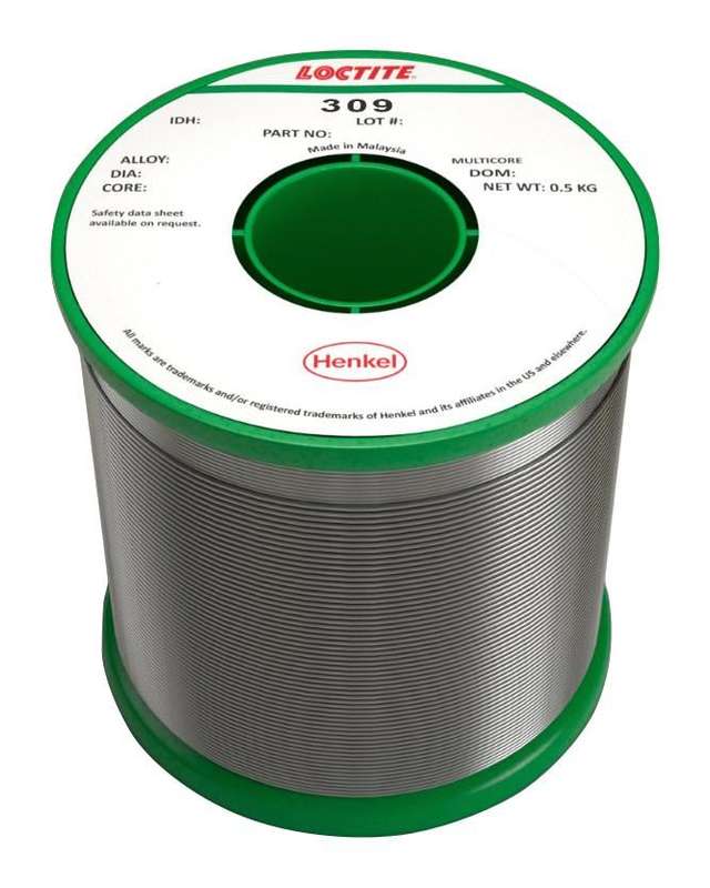 Loctite (309 97SC 5C 0.51MM H 500G) Solder Wire, 96.5/3/0.5, 500g