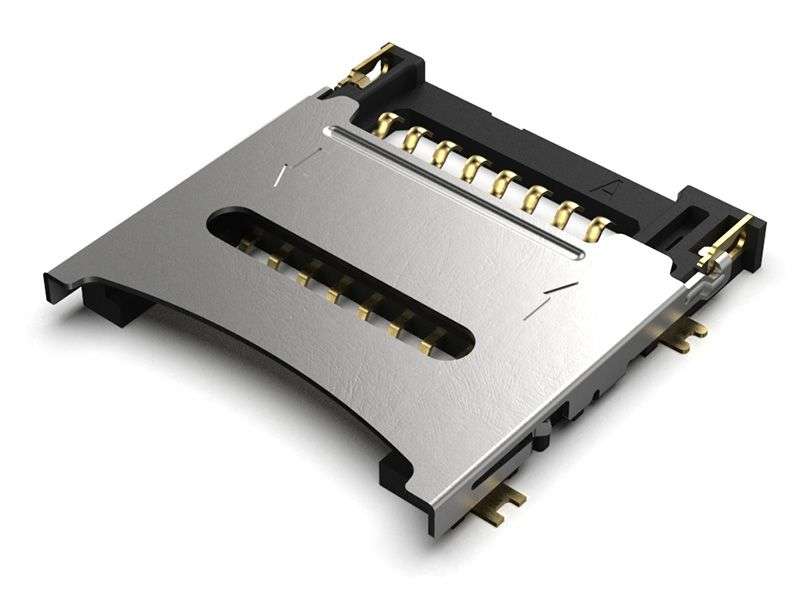 Gct (MEM2067-02-180-00-A) Memory Card Connector, MicroSD, Hinged