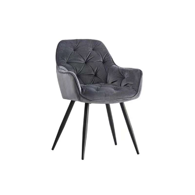 Linx Posh Occassional Grey Dining Chair - 2 Pack