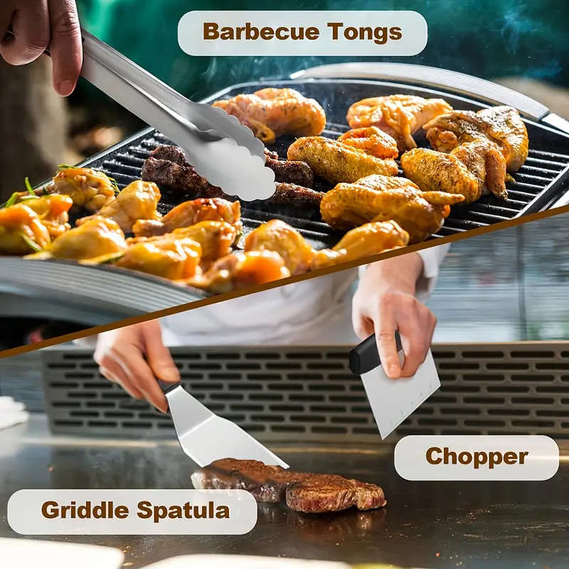 15 Pcs BBQ Tool Set