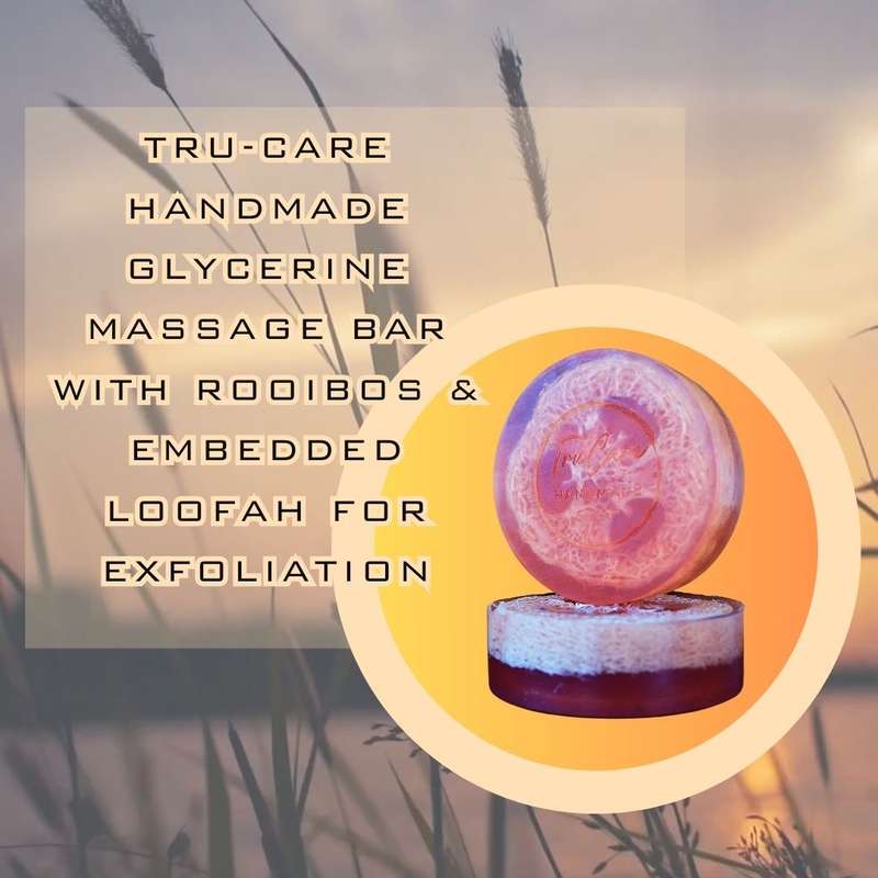 Rooibos Loofah Soap - Round Bar (2 Pack)