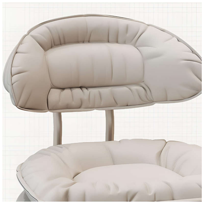 Ergonomic Hairdressing and Makeup Leather Swivel Cushion Chair