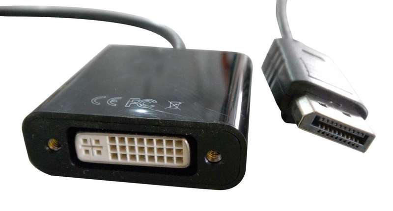 Multicomp Pro (MP009308) DisplayPort Plug, DVI Socket, 200 mm, Black