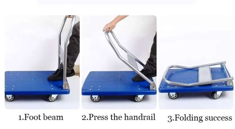 Heavy duty plastic Hand truck Platform cart trolley