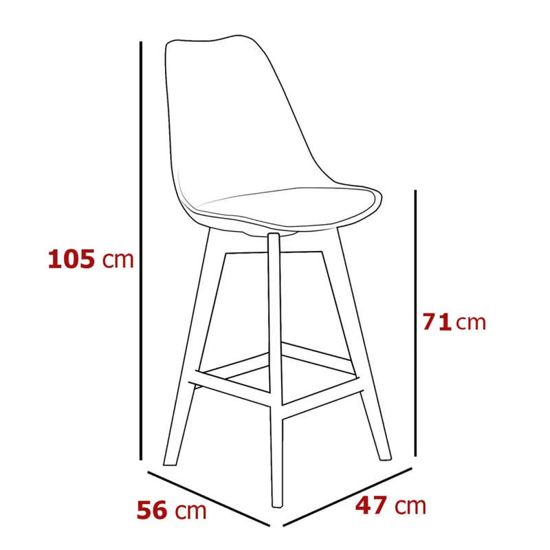Transparent High Bar stools- Ergonomic & Elegant Design-Trasparenrt grey