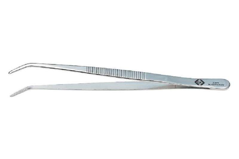 CK Tools (T2328) Tweezer, Radio, Precision, Nickel Plated, Carbon Steel Tip