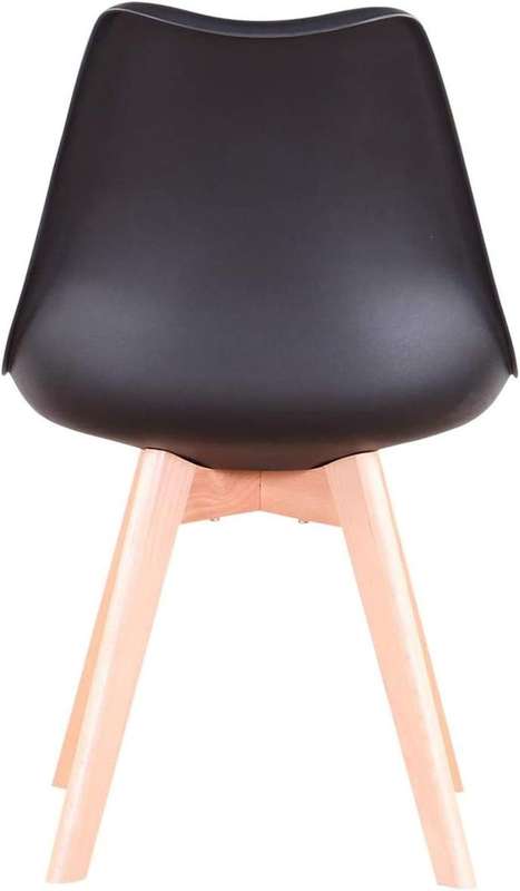 Modern and trendy padded chairs with wooden legs-8 Pack