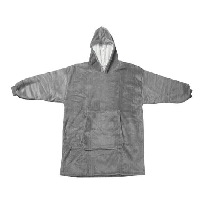 Fashion One-size Ultra-Warm Hoodie - Grey