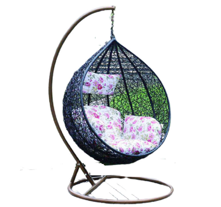 Hanging / Nest Chairs Patio / Garden / Balcony Swing Chairs - Black Colour