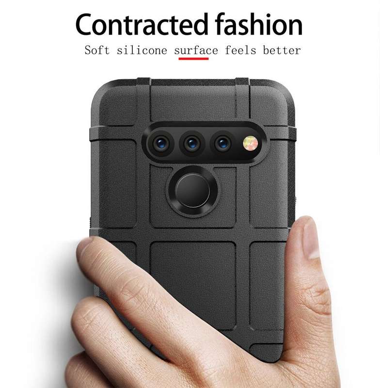 360° Full Protection Rugged Shield Armor Matte Soft Case Cover FOR LG V50