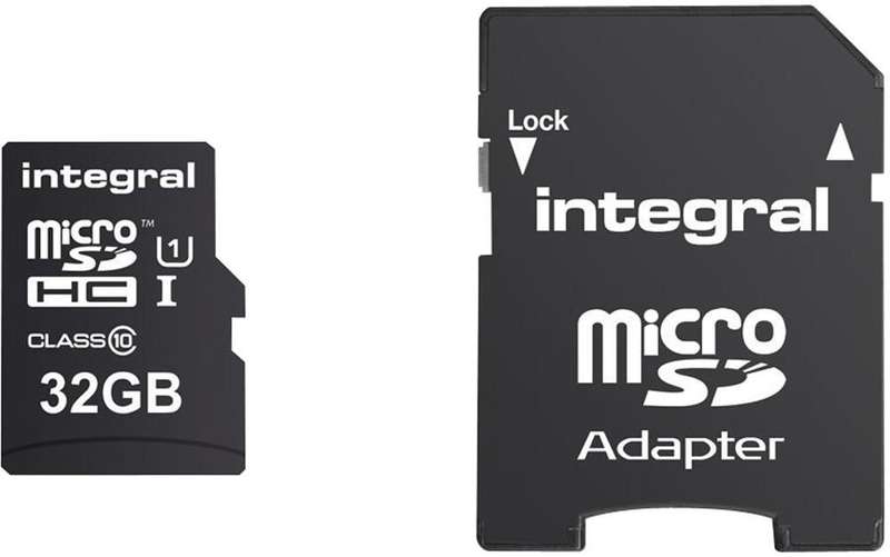 Integral (INMSDH32G10-90U1) 32GB Memory Card with SD Adaptor 90MB/s