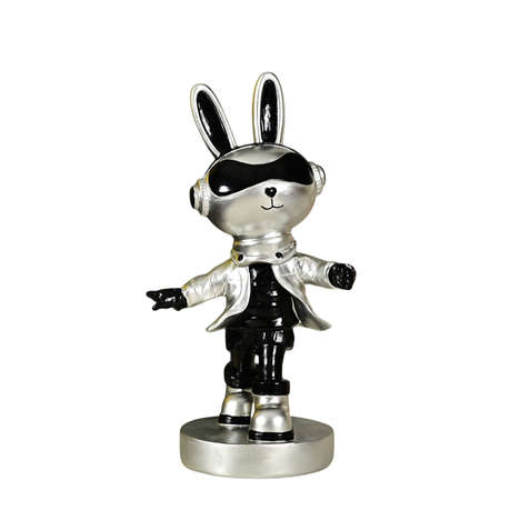 -Space Rabbit Resin Ornament
