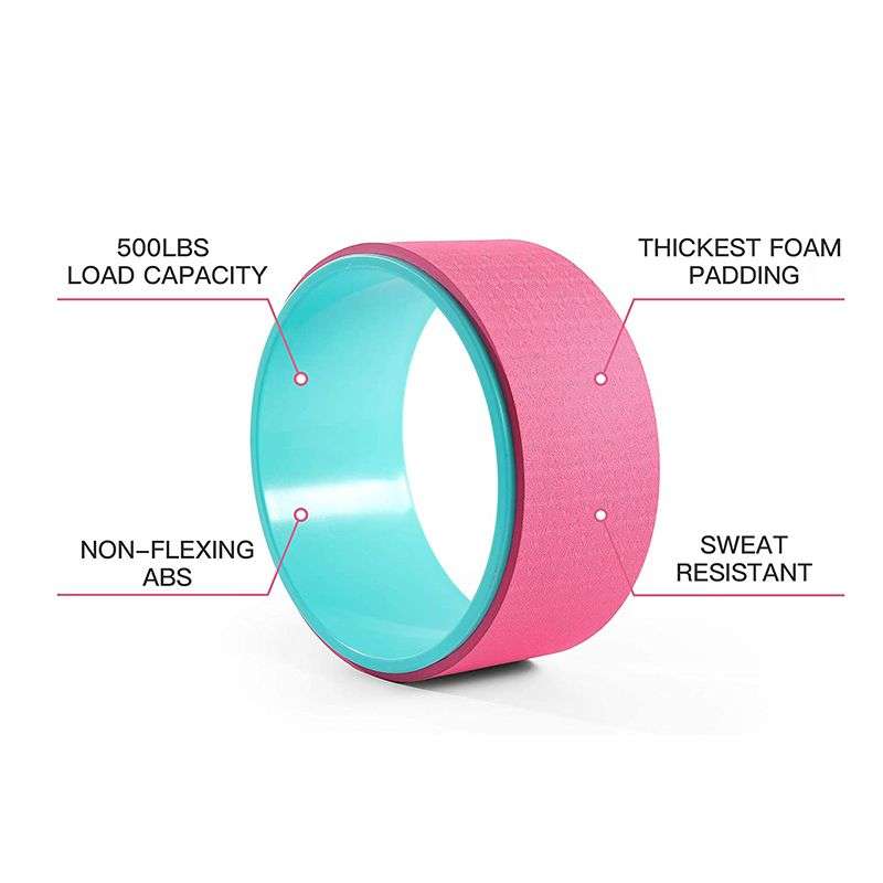 Professional Yoga Wheel Back Wheel Great For Stretching - Violet