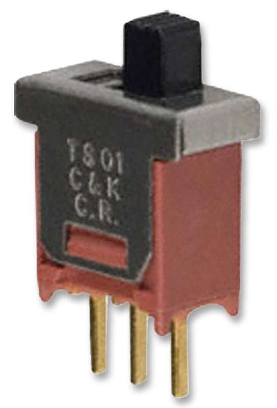 C&K Components (TS01CBE) Slide Switch, SPDT, On-None-On, Through Hole