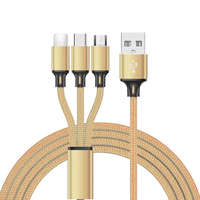 Multi Charging Cable 3 in 1 Nylon Braided Multiple USB Fast Charging Cable