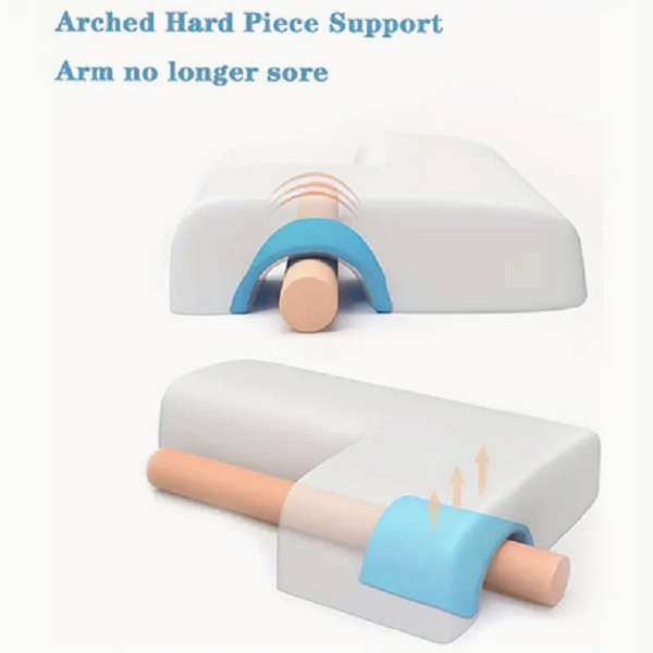 Anti-Pressure Cuddle & Arm Support Breathable Memory Foam Pillow