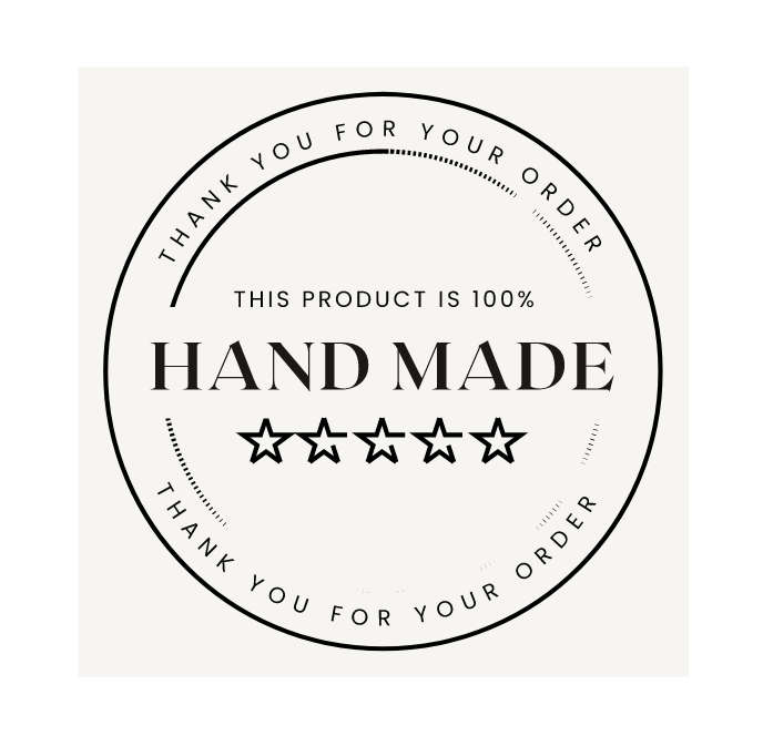 Thank You Stickers - Homemade Design - Pack of 100