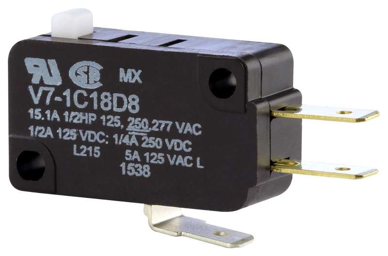 Honeywell (V7-1C18D8) Microswitch, Miniature, Pin Plunger