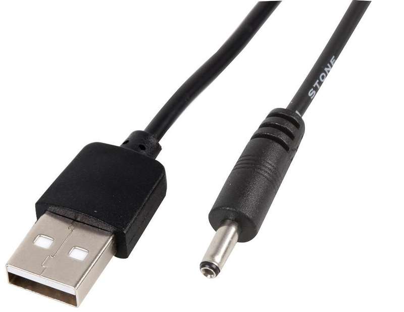 Pro Signal PSG91615 Computer Cable, USB 2.0 A Plug, Type H DC Barrel Plug