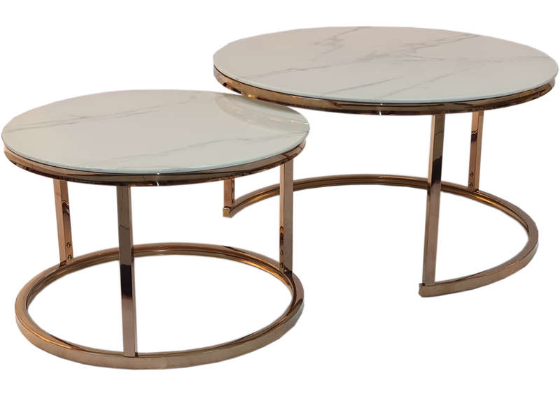 Coffee Table 2 in 1 - White Marble