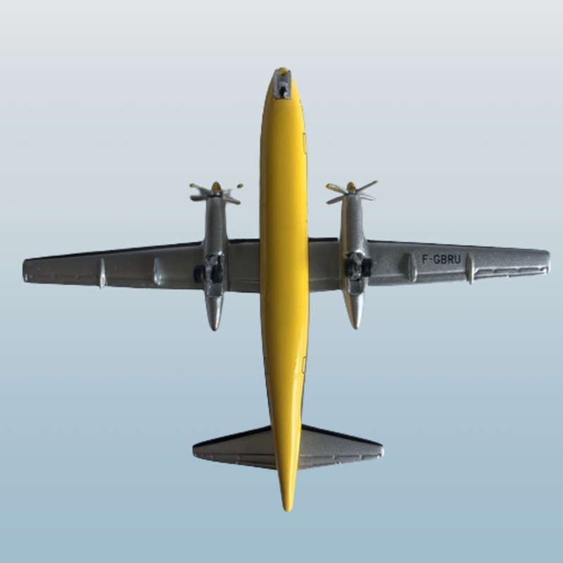 1:400 Scale, TAT European Airlines,Fokker F-27, Diecast Alloy Display Model