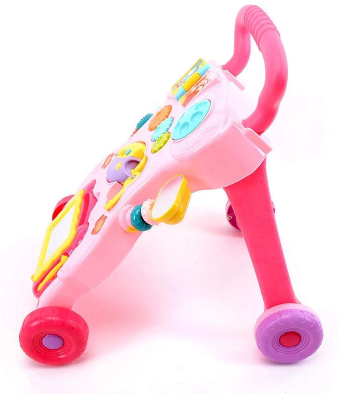 Jack Brown Multifunctional First Steps Baby Walker Toy - Pink
