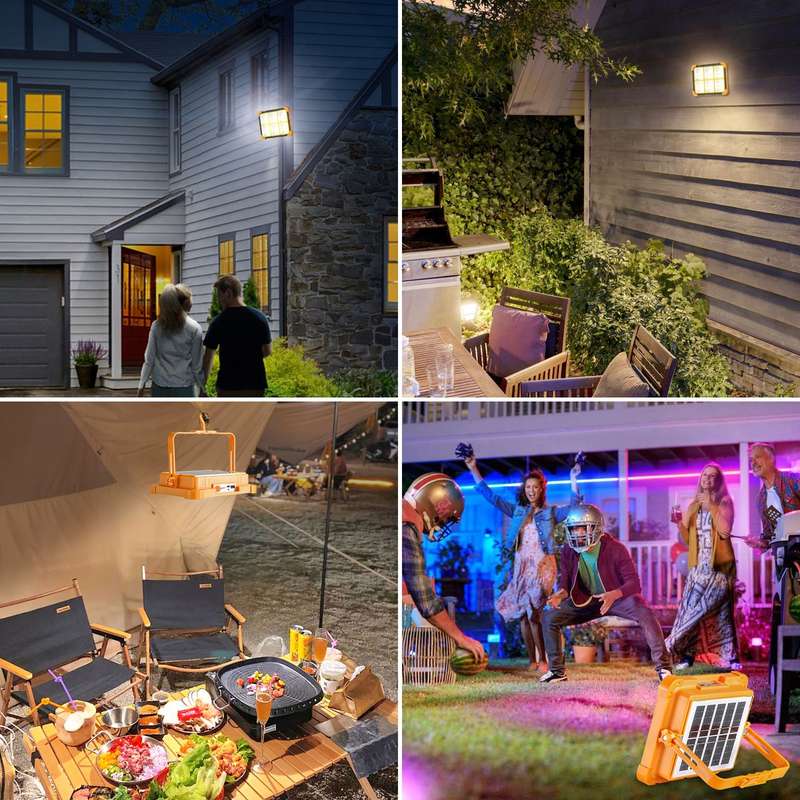 HUGE 1000W Solar LED Flood Light with 4 ligthing Modes