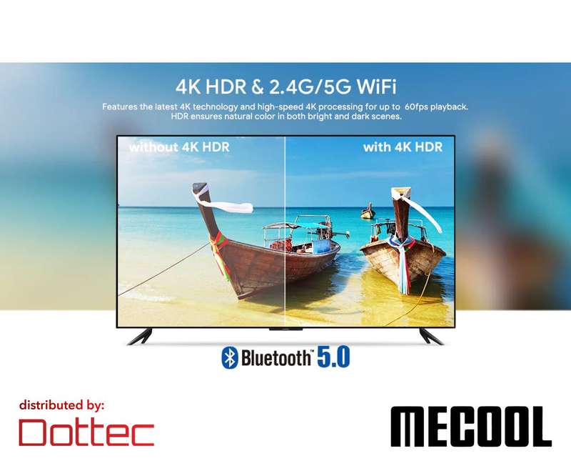 MeCool 4K Android TV Box KM7+ | Certified DStv, Netflix, Disney+ | Smart TV