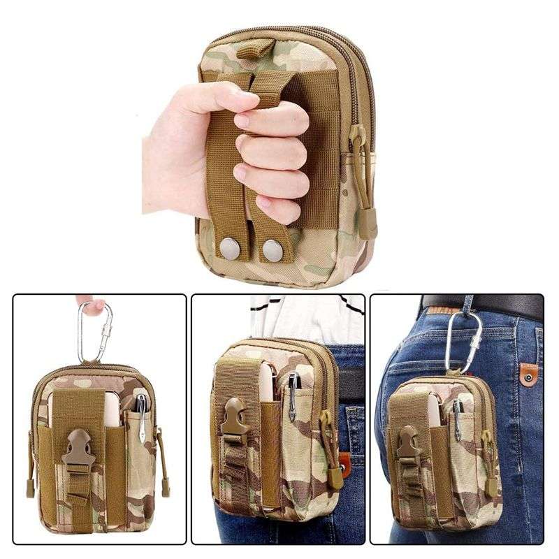 Outdoor Tactical Military Camouflage Waist Bag Portable Fanny Pack - Jungle