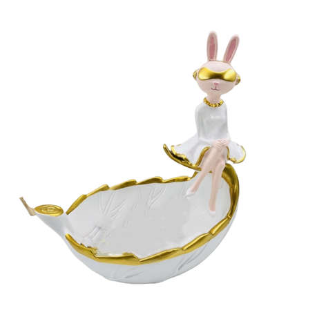 Multifunctional Leaf Storage Beauty Rabbit Home Decoration