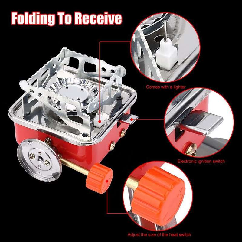 Foldable Ultralight Square Camping Stove for Camping & Hiking