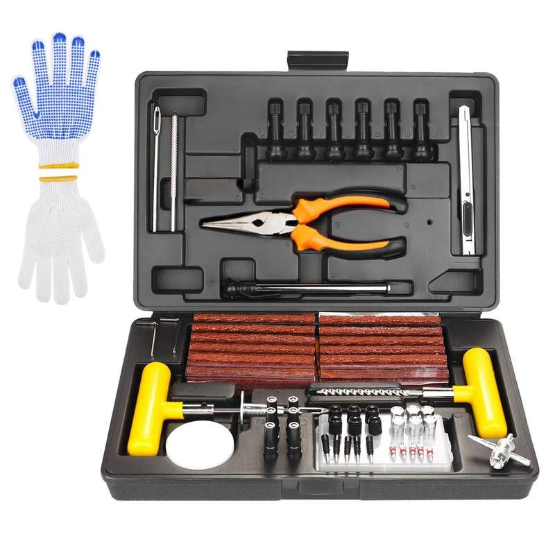100 Pieces Tyre Repair Puncture Fix Kit